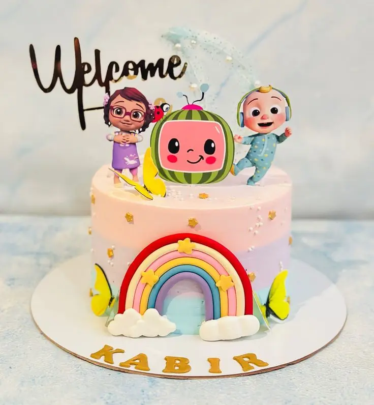 2 Cocomelon Theme cake