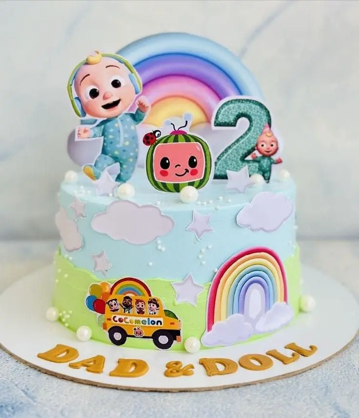 3 Cocomelon Theme Cake