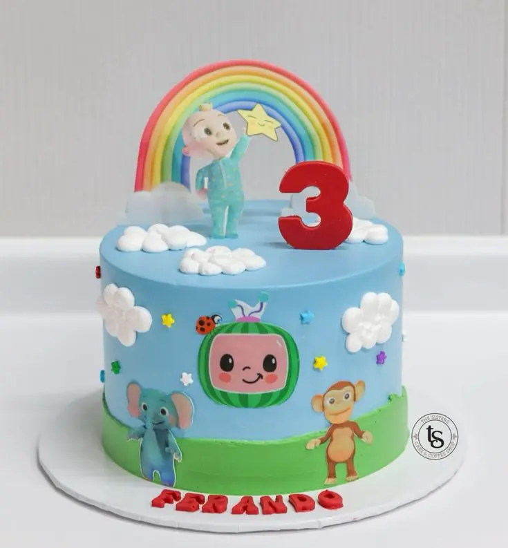 4 Cocomelon Theme Cake