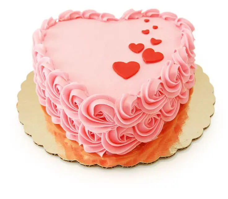 Heart Shape Strawberry Cake 500g
