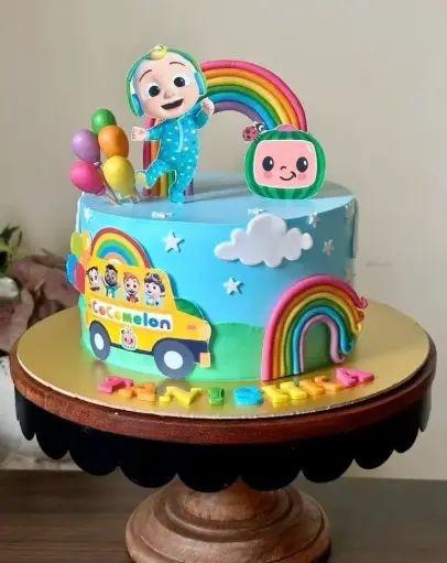 1 PureVeg Cocomelon cake 1kg